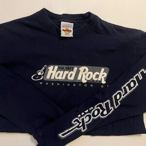 Vintage Hard Rock Cafe Navy Shirt with Logo